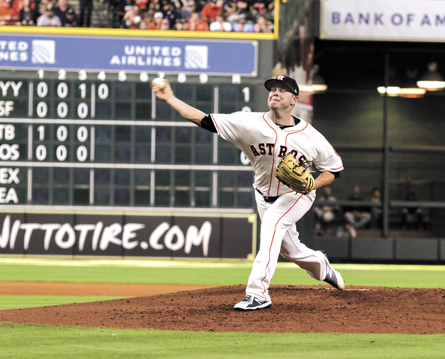 The Houston Astros' Brad Peacock